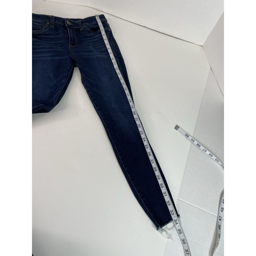 Kut From The Kloth Jeans Carlo Skinny Ankle, Womens Size 2, Dark Blue, Designer - Picture 10 of 11